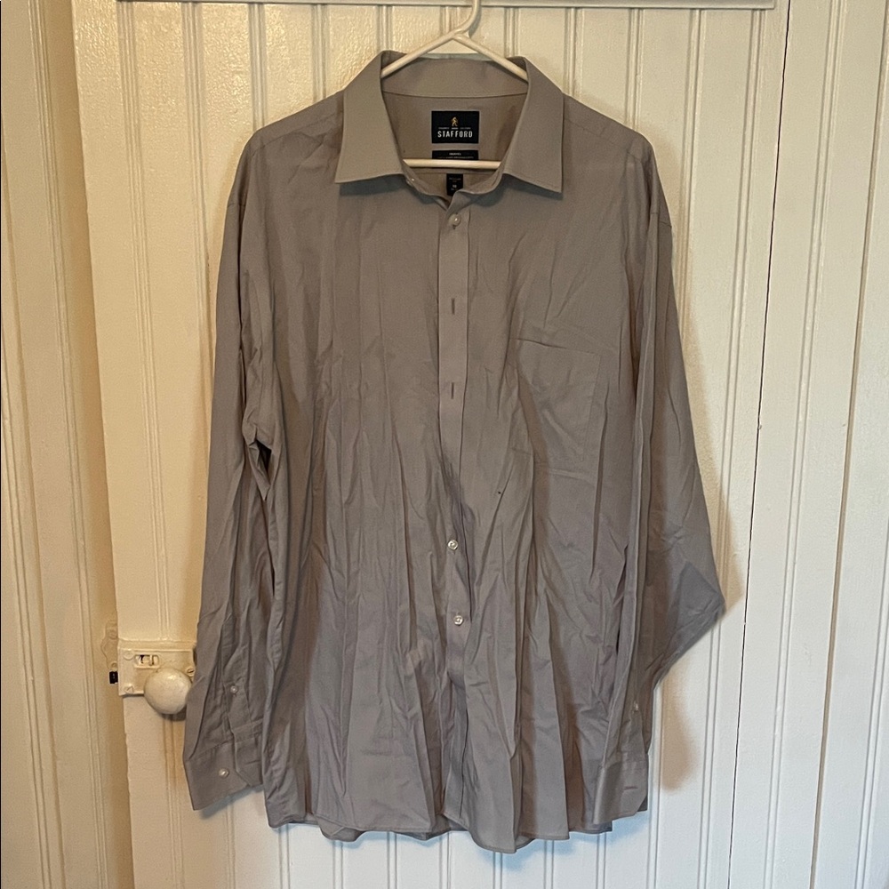 Stafford Classic Gray Dress Shirt